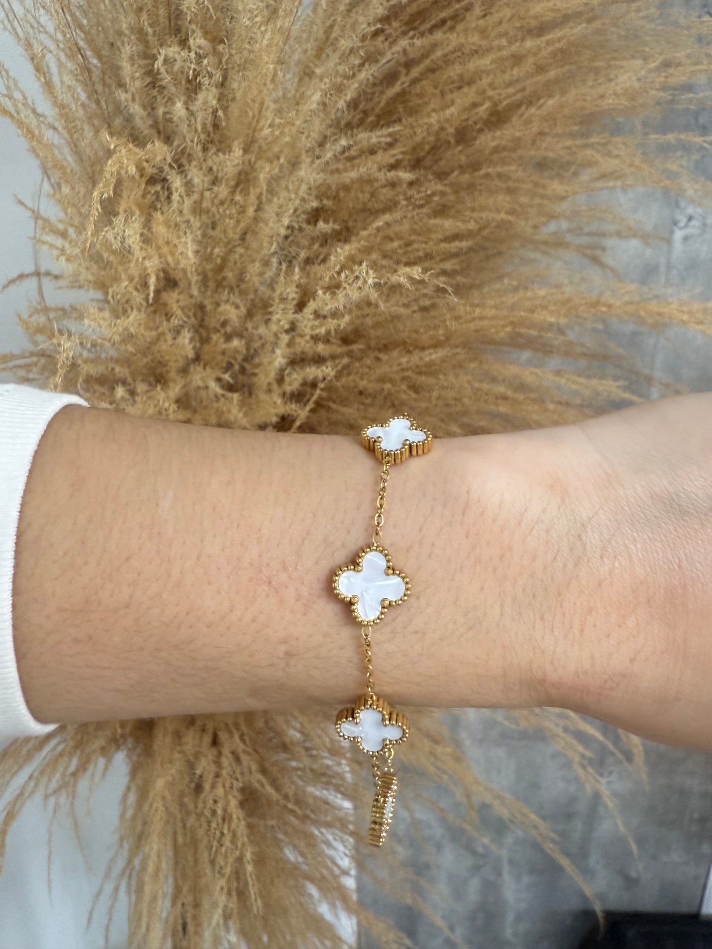 Bracelet clover (White)
