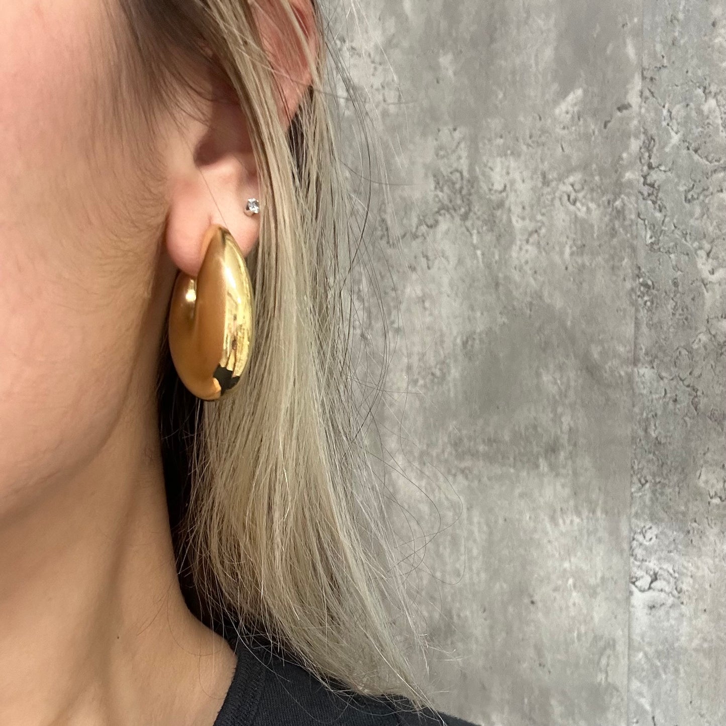 Chunky Gold Earring