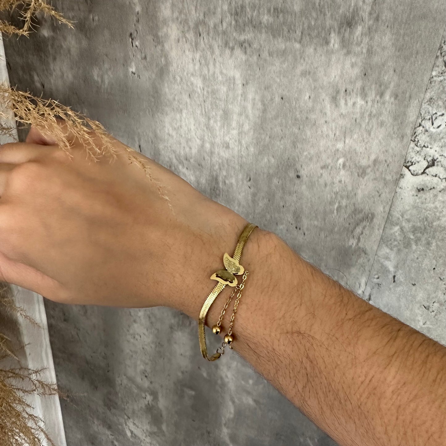 Snake Butterfly Bracelet