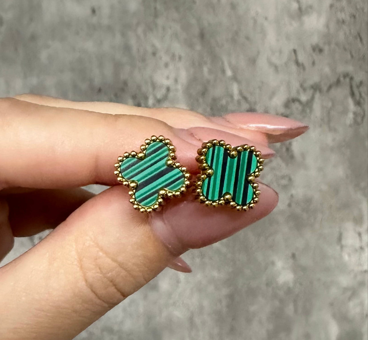 Clover Earring Green
