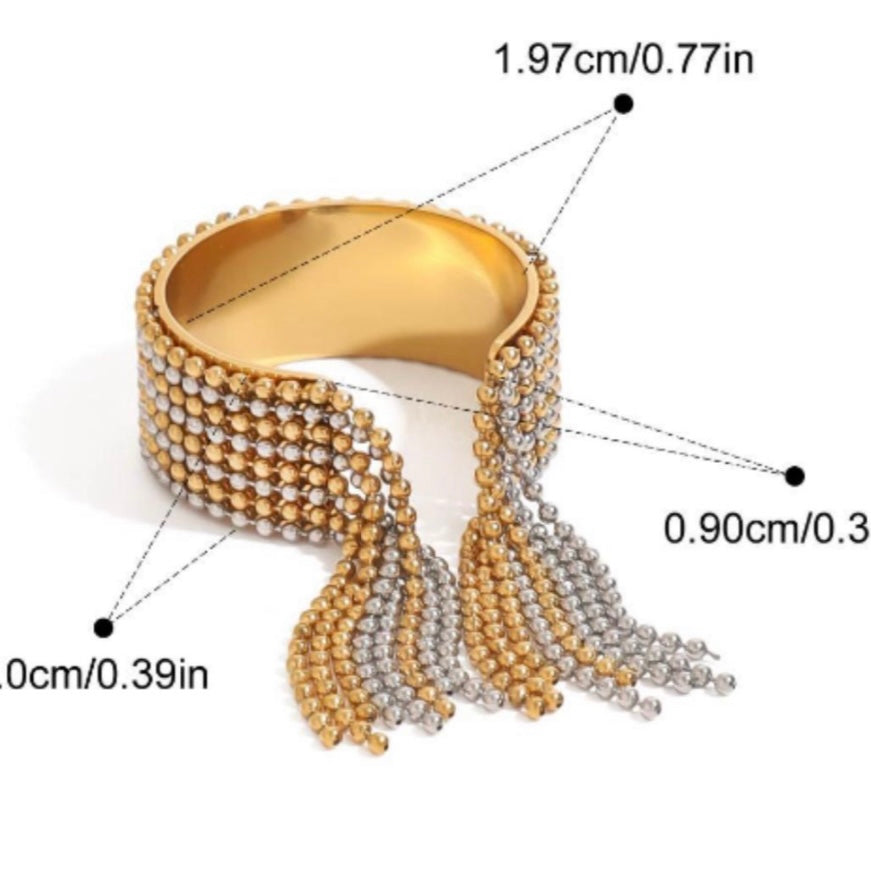 Chunky Gold & Silver Ring