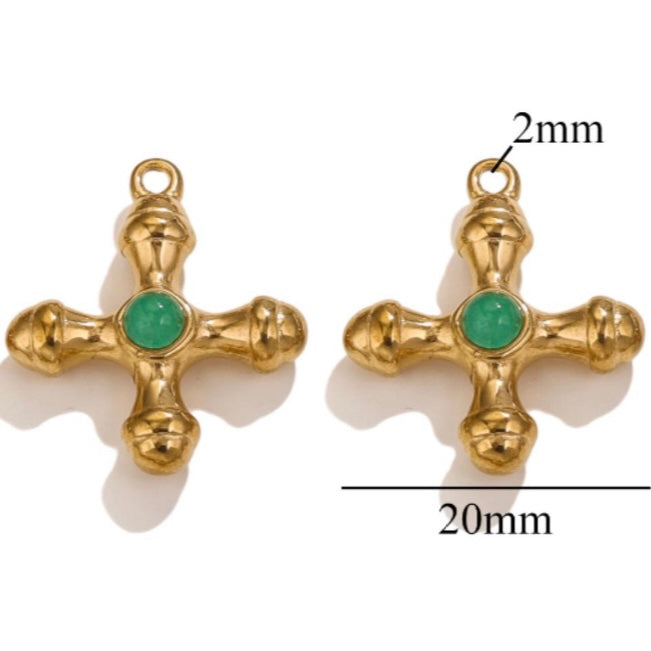 Chunky Cross Charm