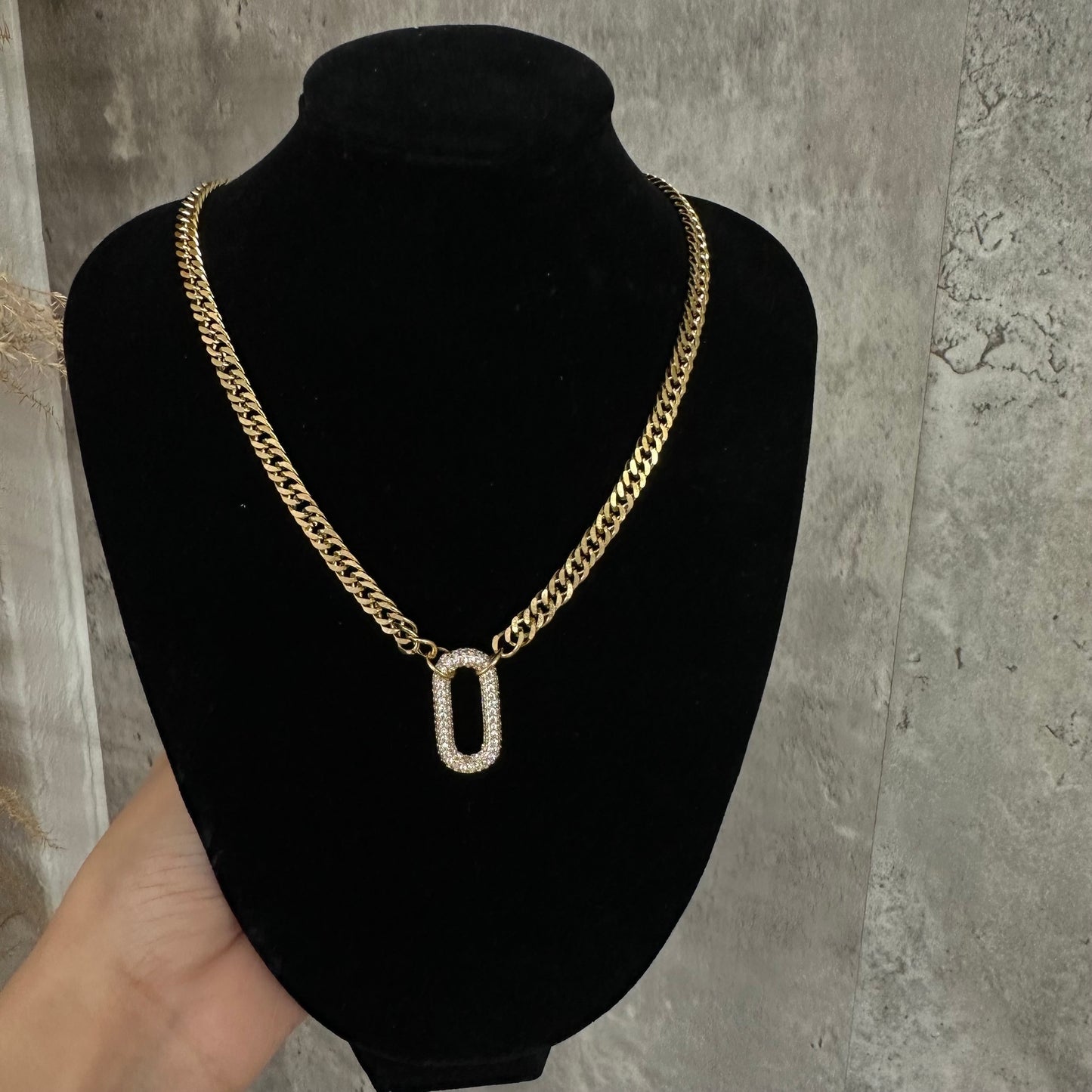 Diamond Lock Neckalace