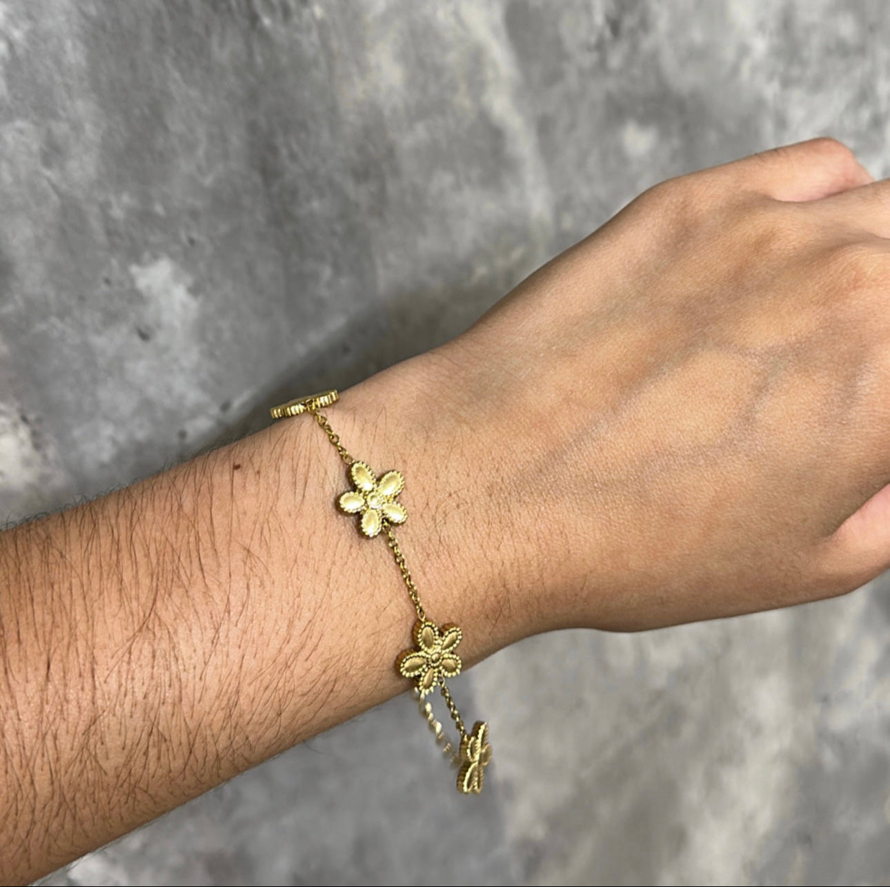 Gold Flower Bracelet
