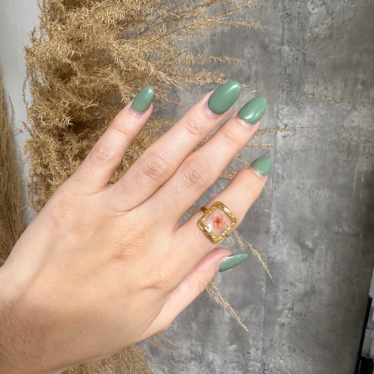 Crystal Flower Ring