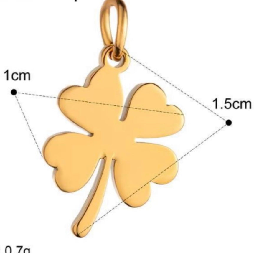 Gold Small Trebol Charm