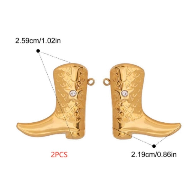 Small Cowboy Boots Charm