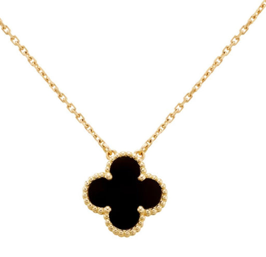 Single Clover Gold Black