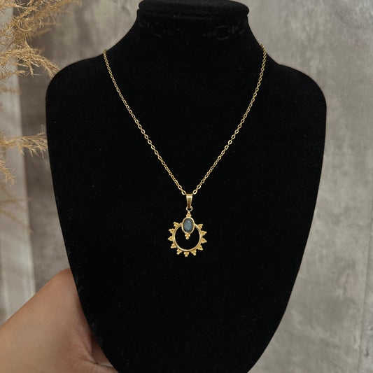 Green Sun Necklace