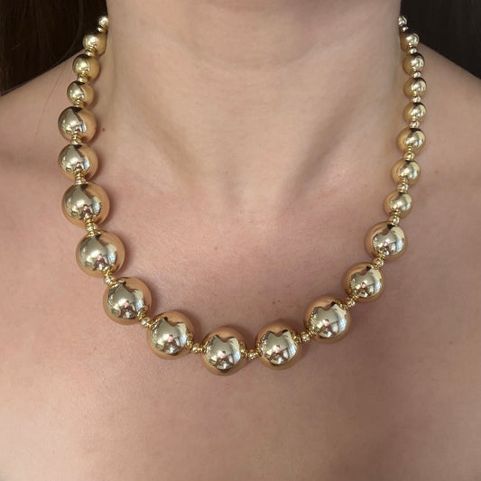 Gold Pearl Necklace