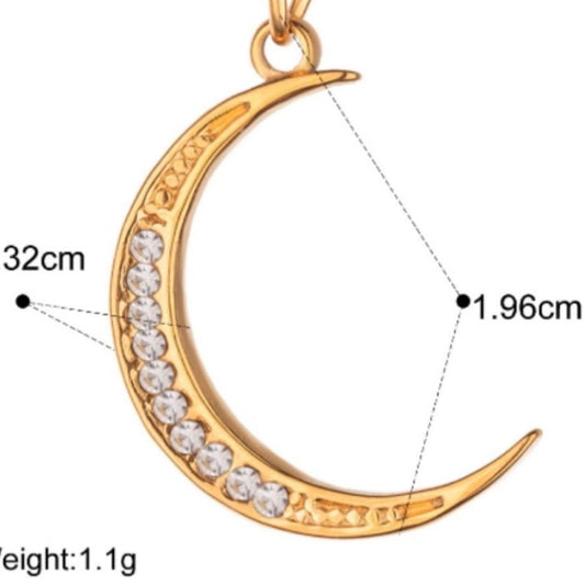 Diamond Moon Charm
