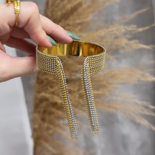 Chunky Gold & Silver Bracelet