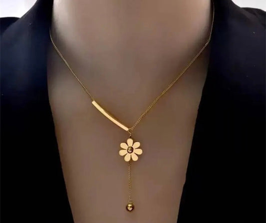 Sunflower Drop Necklace