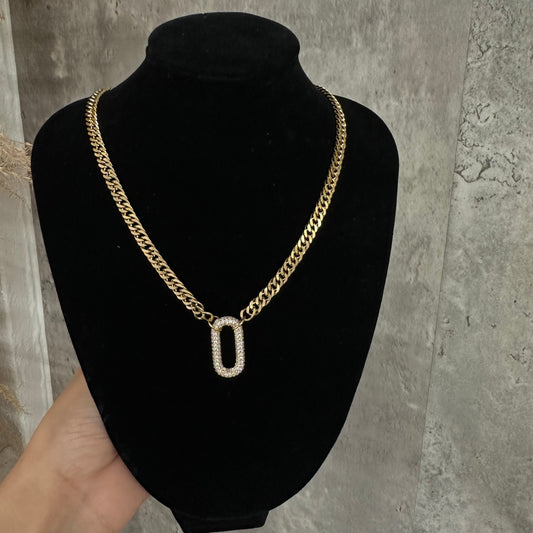Diamond Lock Neckalace