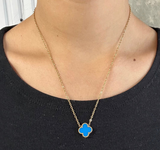 Single Clover Gold (Blue)