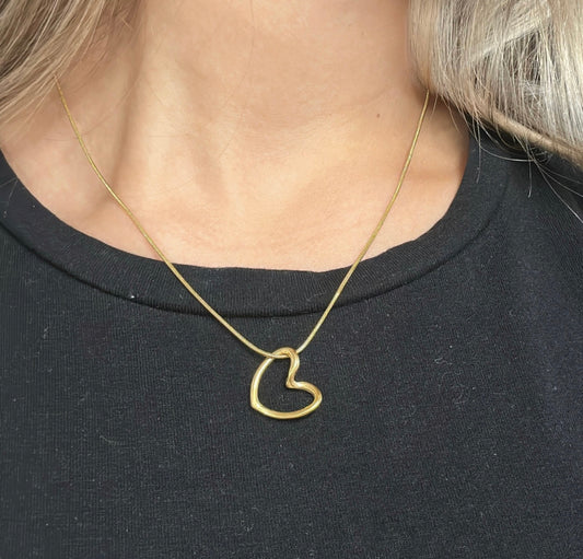 Gold Heart Necklace