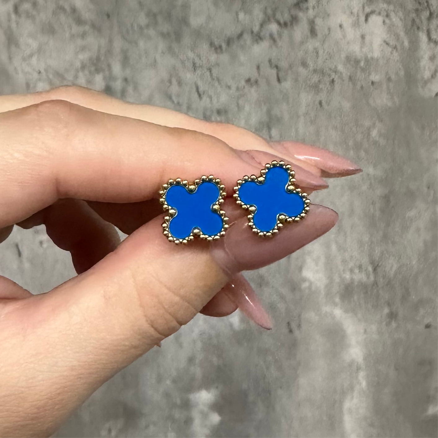 Clover Earring Blue