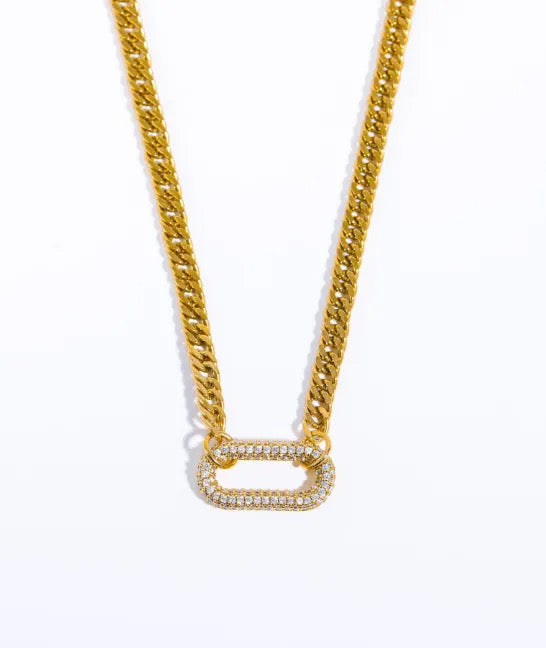 Dimond Lock Necklace